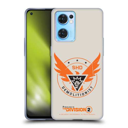 Tom Clancy's The Division 2 Logo Art Demolitionist Soft Gel Case for OPPO Reno7 5G / Find X5 Lite