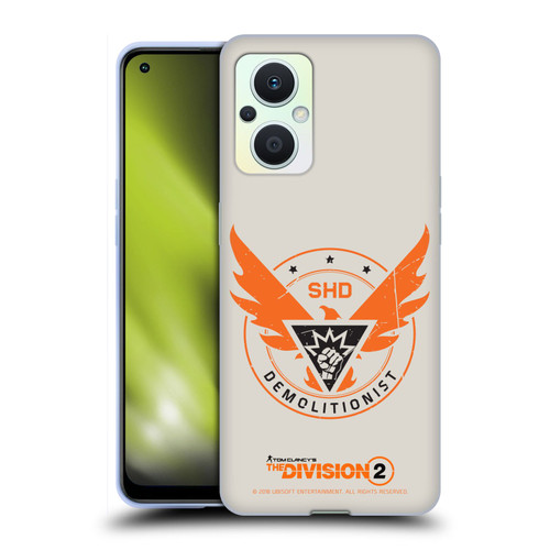 Tom Clancy's The Division 2 Logo Art Demolitionist Soft Gel Case for OPPO Reno8 Lite