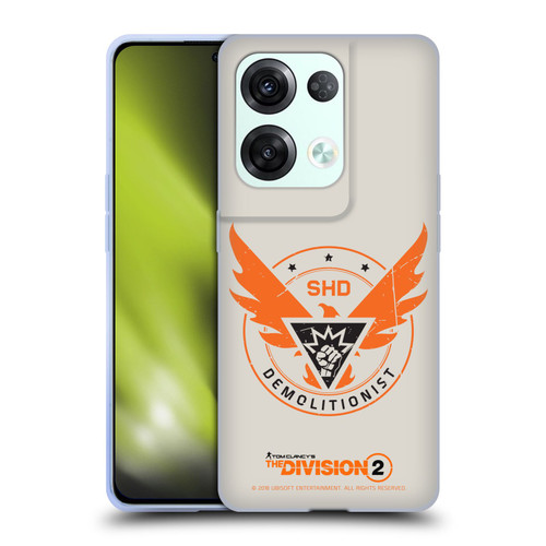 Tom Clancy's The Division 2 Logo Art Demolitionist Soft Gel Case for OPPO Reno8 Pro