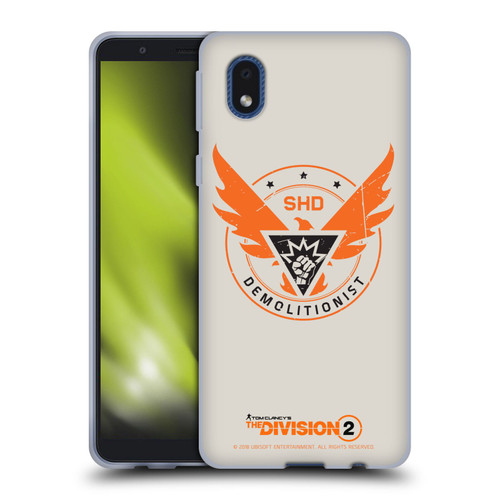 Tom Clancy's The Division 2 Logo Art Demolitionist Soft Gel Case for Samsung Galaxy A01 Core (2020)