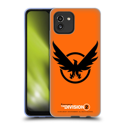 Tom Clancy's The Division 2 Logo Art Phoenix 2 Soft Gel Case for Samsung Galaxy A03 (2021)