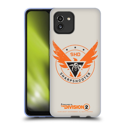 Tom Clancy's The Division 2 Logo Art Sharpshooter Soft Gel Case for Samsung Galaxy A03 (2021)