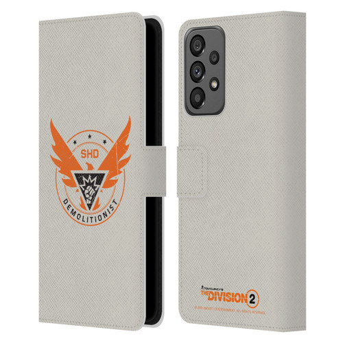 Tom Clancy's The Division 2 Logo Art Demolitionist Leather Book Wallet Case Cover For Samsung Galaxy A73 5G (2022)