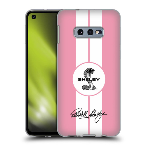 Shelby Car Graphics 1965 427 S/C Pink Soft Gel Case for Samsung Galaxy S10e