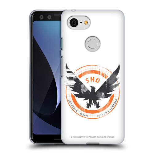 Tom Clancy's The Division Key Art Logo White Soft Gel Case for Google Pixel 3