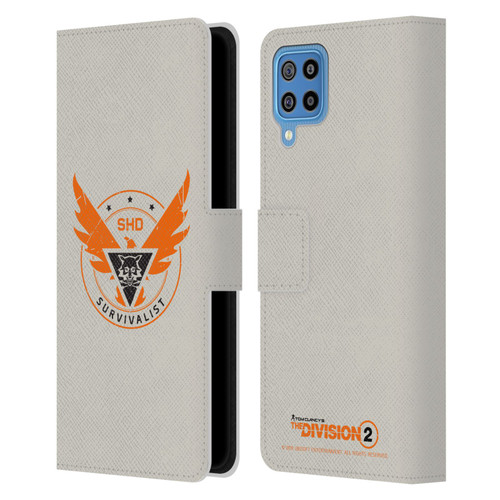 Tom Clancy's The Division 2 Logo Art Survivalist Leather Book Wallet Case Cover For Samsung Galaxy F22 (2021)