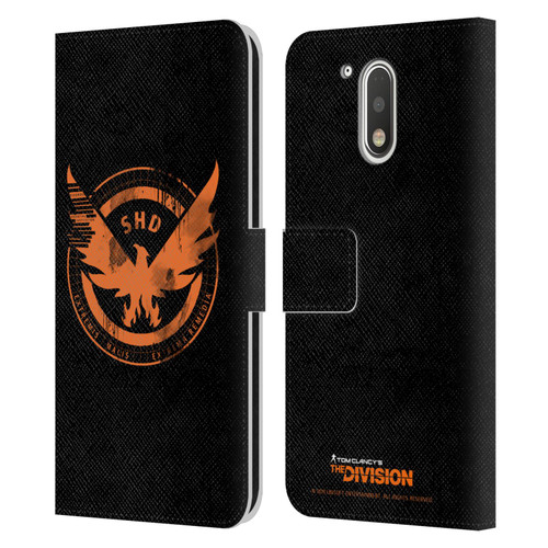 Tom Clancy's The Division Key Art Logo Black Leather Book Wallet Case Cover For Motorola Moto G41