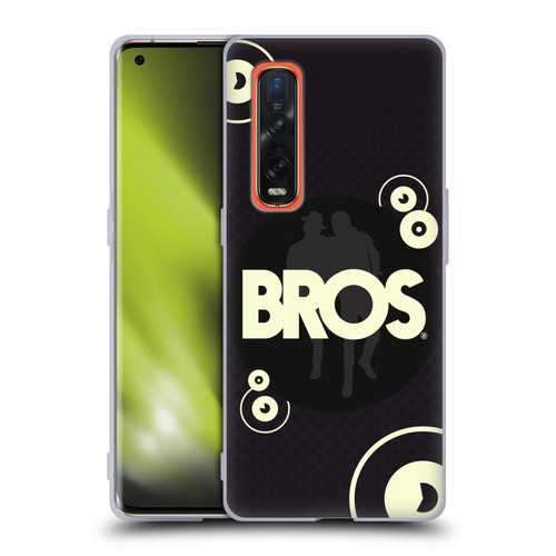 BROS Logo Art Retro Soft Gel Case for OPPO Find X2 Pro 5G