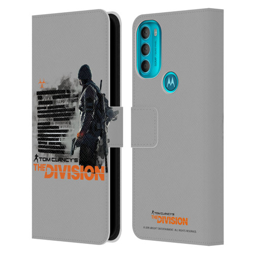 Tom Clancy's The Division Key Art Character Leather Book Wallet Case Cover For Motorola Moto G71 5G