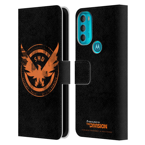 Tom Clancy's The Division Key Art Logo Black Leather Book Wallet Case Cover For Motorola Moto G71 5G