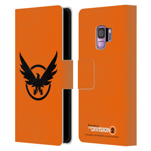Tom Clancy's The Division 2 Logo Art Phoenix 2 Leather Book Wallet Case Cover For Samsung Galaxy S9