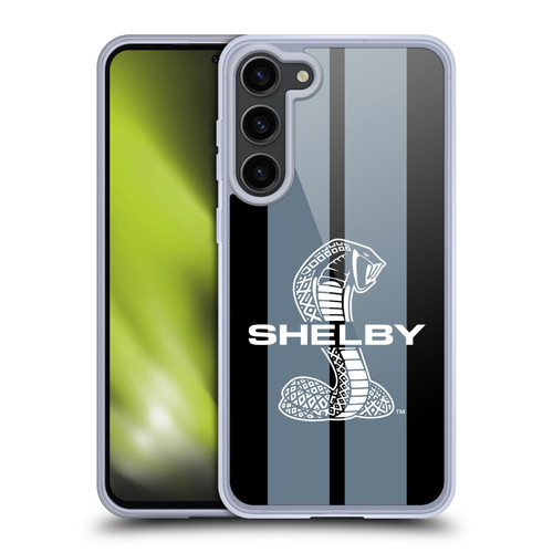 Shelby Car Graphics Gray Soft Gel Case for Samsung Galaxy S23+ 5G & MagSafe