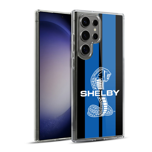 Shelby Car Graphics Blue Soft Gel Case for Samsung Galaxy S23 Ultra 5G & MagSafe