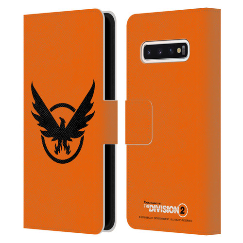 Tom Clancy's The Division 2 Logo Art Phoenix 2 Leather Book Wallet Case Cover For Samsung Galaxy S10