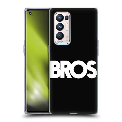 BROS Logo Art Text Soft Gel Case for OPPO Find X3 Neo / Reno5 Pro+ 5G