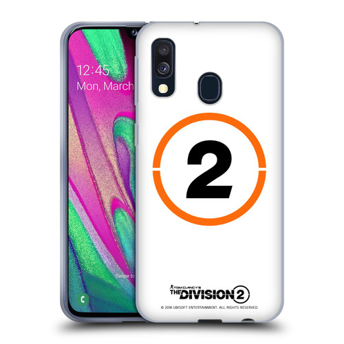 Tom Clancy's The Division 2 Logo Art Ring 2 Soft Gel Case for Samsung Galaxy A40 (2019)
