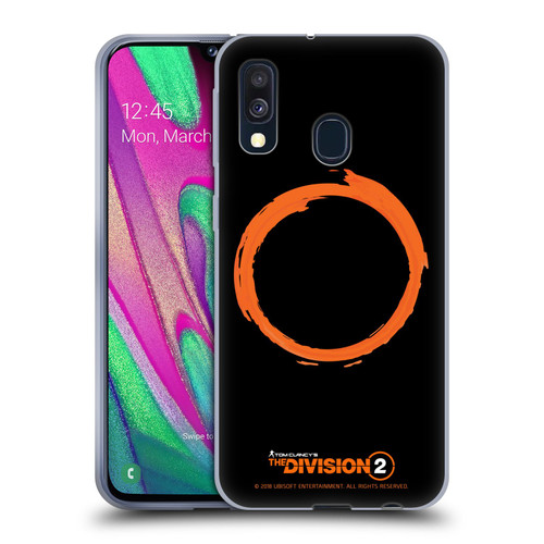 Tom Clancy's The Division 2 Logo Art Ring Soft Gel Case for Samsung Galaxy A40 (2019)