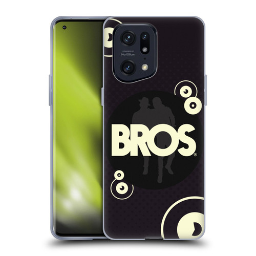 BROS Logo Art Retro Soft Gel Case for OPPO Find X5 Pro
