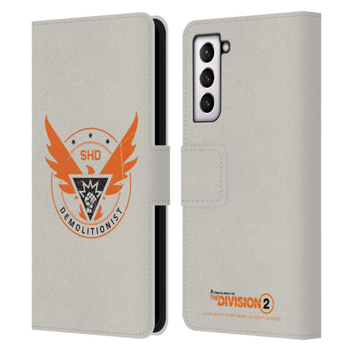 Tom Clancy's The Division 2 Logo Art Demolitionist Leather Book Wallet Case Cover For Samsung Galaxy S21 5G