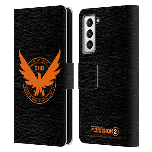 Tom Clancy's The Division 2 Logo Art Phoenix Leather Book Wallet Case Cover For Samsung Galaxy S21 5G