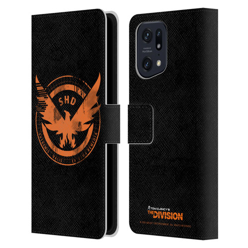 Tom Clancy's The Division Key Art Logo Black Leather Book Wallet Case Cover For OPPO Find X5