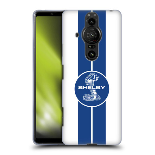 Shelby Car Graphics 1965 427 S/C White Soft Gel Case for Sony Xperia Pro-I