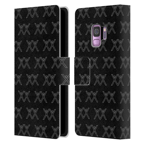 BROS Logo Art Pattern Leather Book Wallet Case Cover For Samsung Galaxy S9