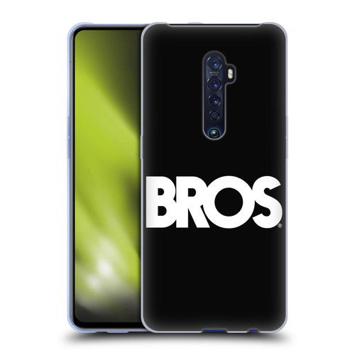 BROS Logo Art Text Soft Gel Case for OPPO Reno 2