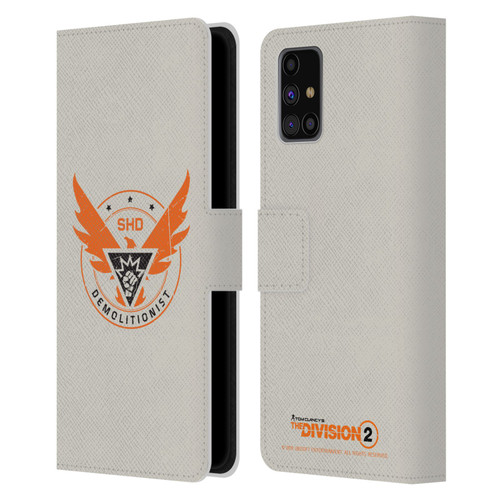 Tom Clancy's The Division 2 Logo Art Demolitionist Leather Book Wallet Case Cover For Samsung Galaxy M31s (2020)