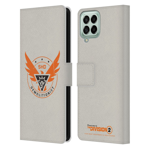 Tom Clancy's The Division 2 Logo Art Demolitionist Leather Book Wallet Case Cover For Samsung Galaxy M33 (2022)