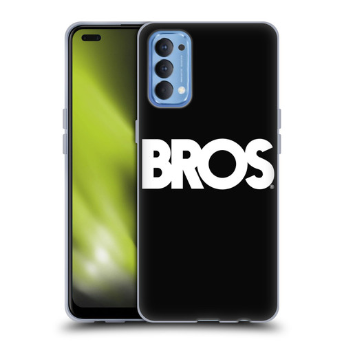 BROS Logo Art Text Soft Gel Case for OPPO Reno 4 5G