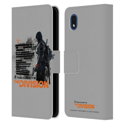 Tom Clancy's The Division Key Art Character Leather Book Wallet Case Cover For Samsung Galaxy A01 Core (2020)