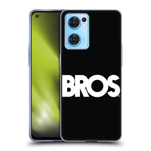 BROS Logo Art Text Soft Gel Case for OPPO Reno7 5G / Find X5 Lite