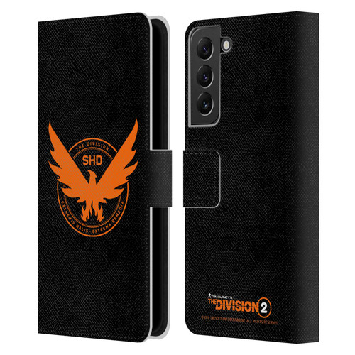 Tom Clancy's The Division 2 Logo Art Phoenix Leather Book Wallet Case Cover For Samsung Galaxy S22+ 5G