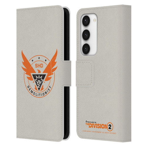Tom Clancy's The Division 2 Logo Art Demolitionist Leather Book Wallet Case Cover For Samsung Galaxy S23 5G
