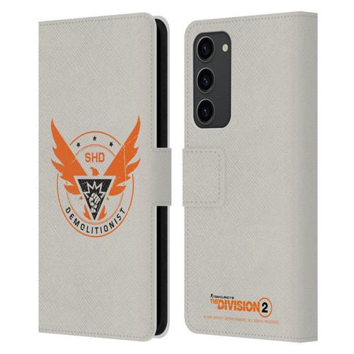 Tom Clancy's The Division 2 Logo Art Demolitionist Leather Book Wallet Case Cover For Samsung Galaxy S23+ 5G