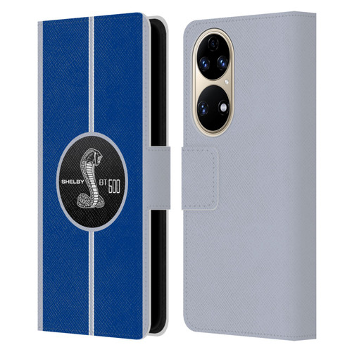 Shelby Car Graphics GT500 Leather Book Wallet Case Cover For Huawei P50