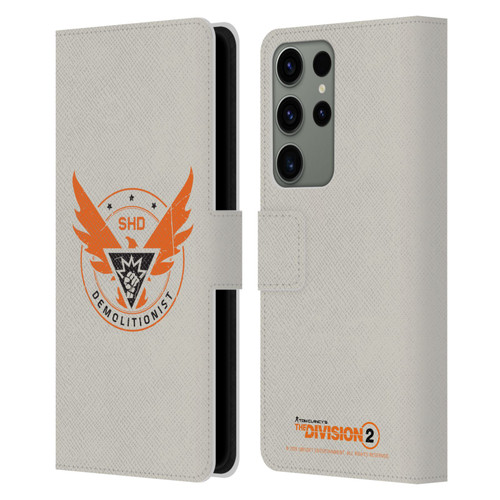 Tom Clancy's The Division 2 Logo Art Demolitionist Leather Book Wallet Case Cover For Samsung Galaxy S23 Ultra 5G
