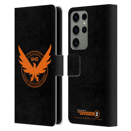 Tom Clancy's The Division 2 Logo Art Phoenix Leather Book Wallet Case Cover For Samsung Galaxy S23 Ultra 5G