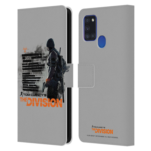 Tom Clancy's The Division Key Art Character Leather Book Wallet Case Cover For Samsung Galaxy A21s (2020)