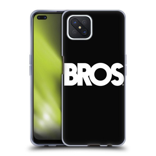 BROS Logo Art Text Soft Gel Case for OPPO Reno4 Z 5G