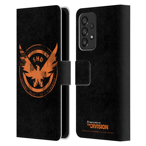 Tom Clancy's The Division Key Art Logo Black Leather Book Wallet Case Cover For Samsung Galaxy A33 5G (2022)