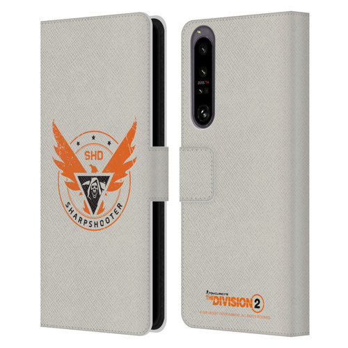 Tom Clancy's The Division 2 Logo Art Sharpshooter Leather Book Wallet Case Cover For Sony Xperia 1 IV