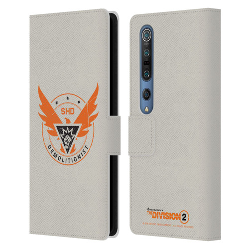 Tom Clancy's The Division 2 Logo Art Demolitionist Leather Book Wallet Case Cover For Xiaomi Mi 10 5G / Mi 10 Pro 5G