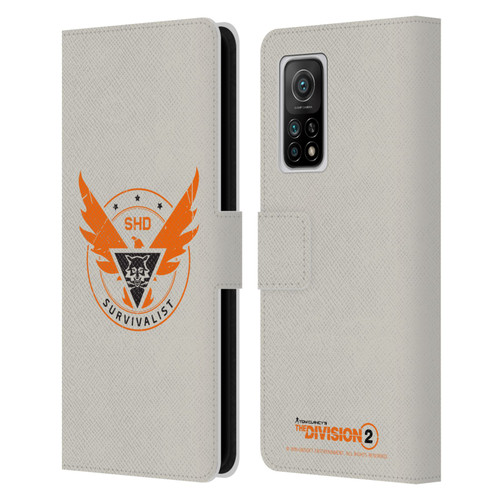 Tom Clancy's The Division 2 Logo Art Survivalist Leather Book Wallet Case Cover For Xiaomi Mi 10T 5G