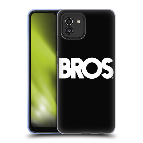 BROS Logo Art Text Soft Gel Case for Samsung Galaxy A03 (2021)