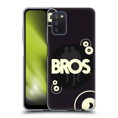 BROS Logo Art Retro Soft Gel Case for Samsung Galaxy A03s (2021)