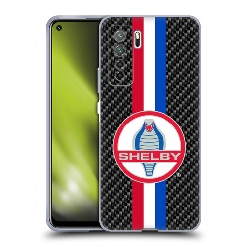 Shelby Logos Carbon Fiber Soft Gel Case for Huawei Nova 7 SE/P40 Lite 5G