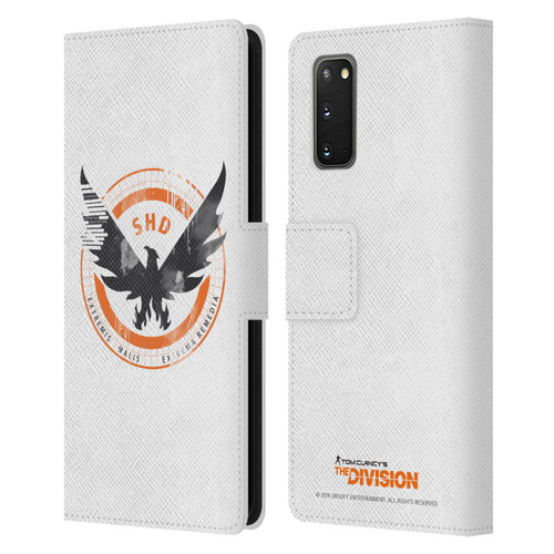 Tom Clancy's The Division Key Art Logo White Leather Book Wallet Case Cover For Samsung Galaxy S20 / S20 5G