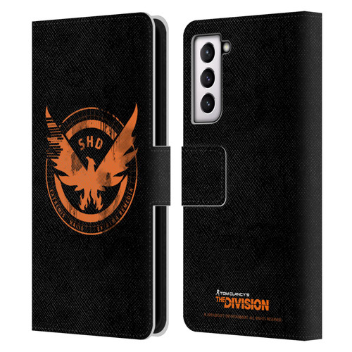 Tom Clancy's The Division Key Art Logo Black Leather Book Wallet Case Cover For Samsung Galaxy S21 5G